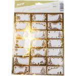 Samolepky na dárky vánoční zlaté 200x300 – Hledejceny.cz