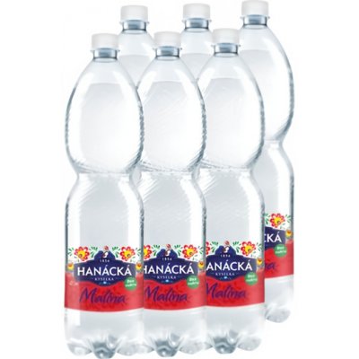 Hanácká Kyselka voda minerální ochucená malina 6 x 1,5 l – Hledejceny.cz