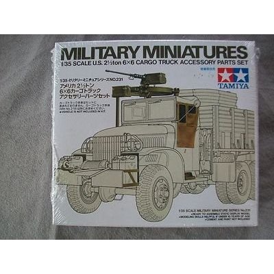 Tamiya Plastikový model vojenské techniky 35231 U.S. 2 Ton 6X6 Cargo Truck Accessory Parts Set 1:2 1:35 – Zbozi.Blesk.cz