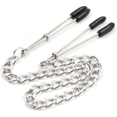 Love adjustable nipple clamps Řetězové klipy skřipce na bradavky