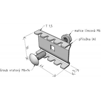 ARKYS ARK-213010 Spojka SZM 1 "GZ" - pro spojení "žlab-žlab" – Hledejceny.cz