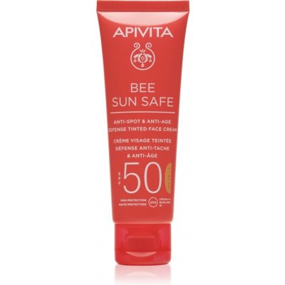 Apivita Bee Sun Safe ochranný tónovací krém na obličej SPF50 50 ml – Zboží Mobilmania