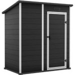 Keter Essential 6 x 4 tmavě šedý / bílý, s podlahou 263895 – Zbozi.Blesk.cz