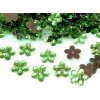 Svatební dekorace Aplikace světle zelená kytička 11 mm - kytičky na svatební vývazky a jiné svatební tvoření