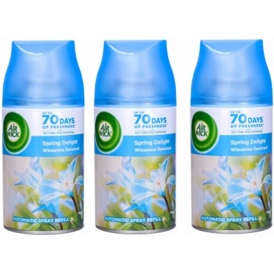 Air Wick Freshmatic Spring Freshness náplň Jarní vůně květin rostoucí trávy s nádechem země 3 x 250 ml