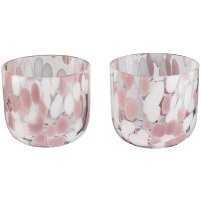 LIVARNO home Svícen na čajovou svíčku, 2 kusy (tvar U / růžová) – Zboží Dáma