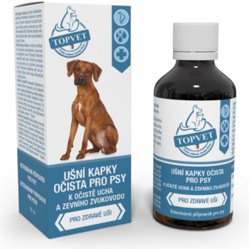 Topvet Ušní kapky prevent pro psy 50 ml