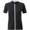 Cyklistický dres James & Nicholson JN515 BLACK/WHITE dámský