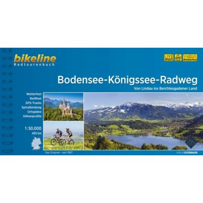 cykloprůvodce Bodensee-Königsee Radweg 1:50 000 německy