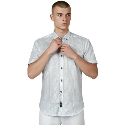 Rawlucci pánská společenská košile s krátkým rukávem 01 bílá – Zbozi.Blesk.cz