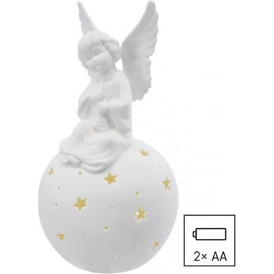 EMOS DCLW33 vánoční dekorace anděl 4 LED V29cm 0,4W teplá bílá, 2xAA excl. – Hledejceny.cz