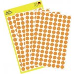 Avery Zweckform 3178 etikety 8mm 4 ks neon oranžová – Zboží Dáma