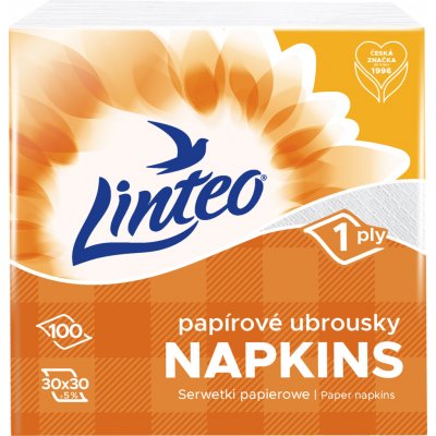 Linteo papírové ubrousky 1Vcm 100ks 30x30 – Hledejceny.cz
