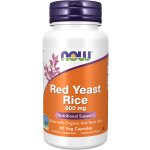 Now Foods Foods Červená Rýže Red Yeast Rice 600 mg 60 kapslí – Hledejceny.cz