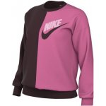 Nike NSW FT FLC OOS CREW DNC W DV0328-652 růžová – Zboží Dáma