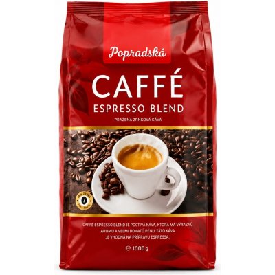Popradská Caffé Espresso Blend zrnková 1 kg – Hledejceny.cz