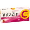 Doplněk stravy VitaZin C+D+Zn jahodová příchuť 30 tablet