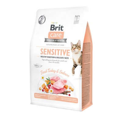 Brit Care Cat Grain-Free Sensitive Healthy Digestion & Delicate Taste 0,4 kg – Zbozi.Blesk.cz