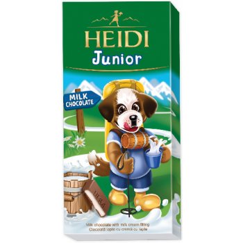 Heidi Junior Mléčná čokoláda s mléčnou náplní 90 g