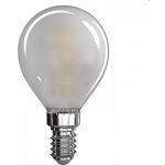 Emos LED žárovka Filament Mini Globe matná 4W E14 teplá bílá – Zboží Mobilmania