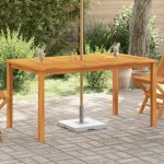 OMAXI 607366 Zahradní stůl 150 x 90 x 74 cm masivní akáciové dřevo – Hledejceny.cz