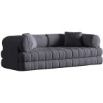 Cosmopolitan Design Tmavě šedá bouclé rozkládací pohovka Kemi 206 cm – Zboží Dáma