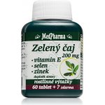 MedPharma Zelený čaj 200 mg vit.E + Se + Zn 67 tablet – Hledejceny.cz