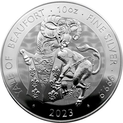 Stříbrná mince The Royal Tudor Beasts The Yale of Beaufort 10 Oz – Zboží Mobilmania
