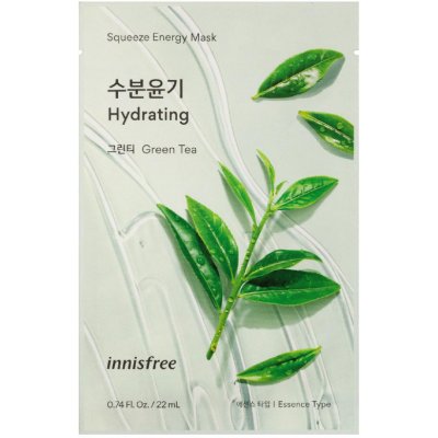 Innisfree Squeeze Energy Mask Green Tea 22 ml – Zboží Mobilmania