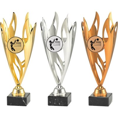 VIZINGR Volejbal poháry žena ET444-20 ET444-20/29 cm stříbro – Sleviste.cz