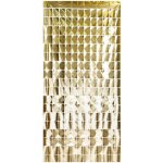 Párty závěs se čtverečky “SATÉNOVĚ ZLATÝ”, 100x200 cm – Hledejceny.cz