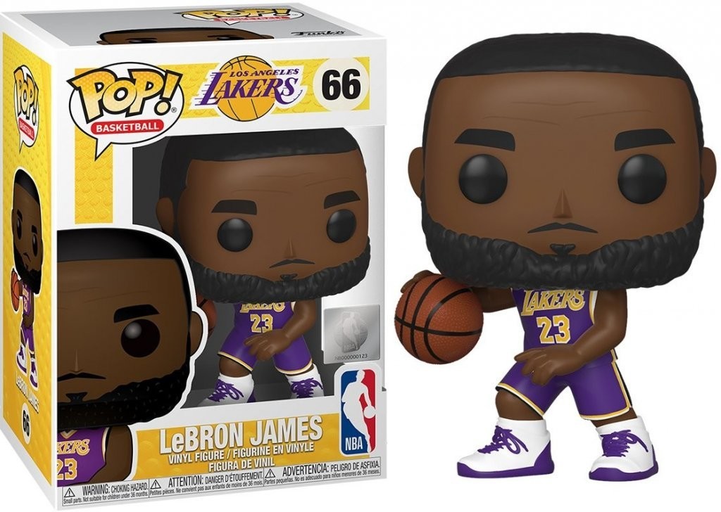 Funko Pop! NBA Lakers Lebron James White Uniform