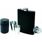 SCHWARZWOLF MADONIE lahvička nerez černá se 4 šálky stříbrná černá – Zboží Dáma