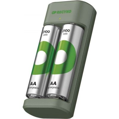 GP Batteries B50224 Nabíječka baterií GP Eco E221 + 2× AA REC 2100 – Hledejceny.cz