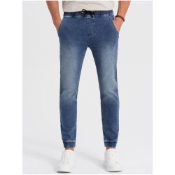 Ombre Clothing Modré pánské džíny