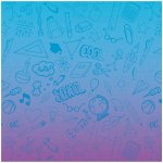 Oxybag - ubrus do výtvarné východy BTS OMBRE girl, 65 × 50 cm – Hledejceny.cz