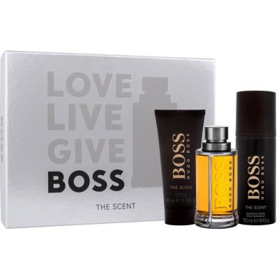 Hugo Boss BOSS The Scent EDT 100 ml + sprchový gel 100 ml + deospray 150 ml dárková sada