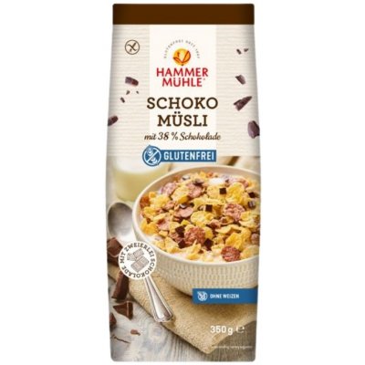 Hammermühle Čokoládové MÜSLI s 38 % čokoládou bez lepku 350 g – Zboží Mobilmania