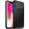 Pouzdro a kryt na mobilní telefon Apple Coolcase Carbon Apple iPhone X / XS Černé