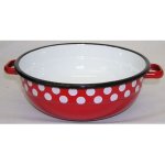 Metalac Smaltovaná mísa dekor puntík 22 cm – Hledejceny.cz