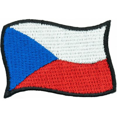 Nášivka - vlajka vlající ČR - 5 x 4 cm – Hledejceny.cz