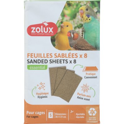 Zolux Pískové podložky 36x21cm 8ks – Zboží Mobilmania