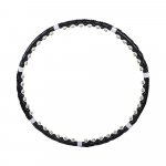 Springos Hula hop s kuličkami 85 cm černá – Hledejceny.cz