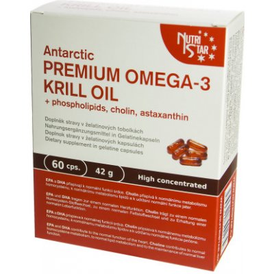 Nutristar Antarctic Premium Omega 3 Krill oil 60 cps.