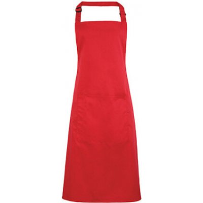 Premier Workwear Pracovní zástěra za krk s kapsou PR154 Strawberry Red Pantone 186 72x86cm – Hledejceny.cz
