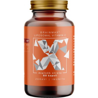 BrainMax Liposomal Vitamin C UPGRADE, Lipozomální Vitamín C, 500 mg, 60 rostlinných kapslí – Zboží Dáma