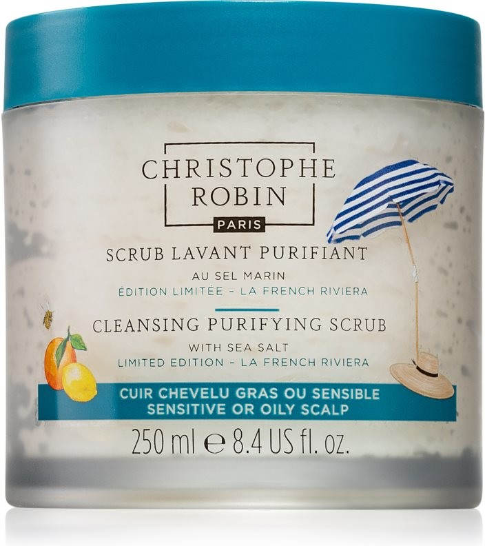 Christophe Robin Cleansing Purifying Scrub with Sea Salt šampon 250 ml