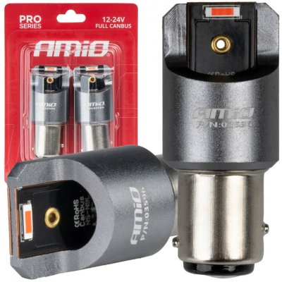 FULL CANBUS PRO LED žárovky P21/5W 2x1860 SMD červená 12V 24V AMIO-03596 – Hledejceny.cz