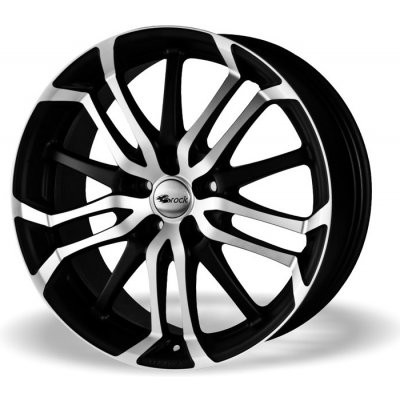 Brock B26 7,5x17 5x100 ET38 matt black polished – Zboží Mobilmania