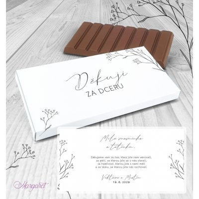 Čokoláda "Poděkování za dceru" | SK31 – Zboží Dáma